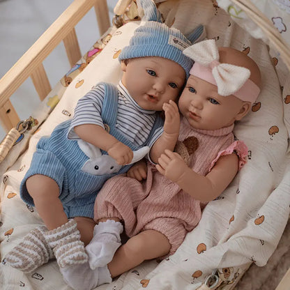 18inch Large Realistic Reborn Doll with Cute Doll Clothes Soft Body Baby Doll Real Life Baby Dolls with Accessories Girls Gifts