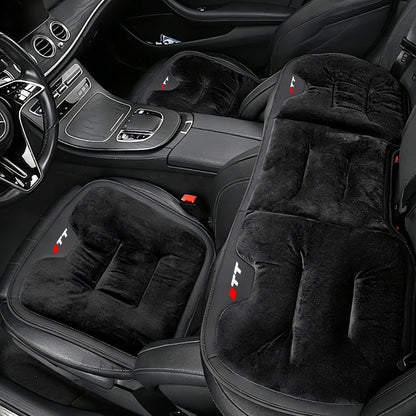 Car Seat CushionFor Audi TT Warm Flannel Thick Plush Universal Rear Seat Backrest Protector Cover