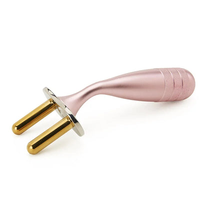 Pink Curved-Handle Magnetic Fork Made of Titanium Alloy Lymph Meridian Massage Stick Acid Discharge Bar Shoulder and Neck