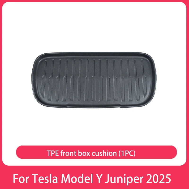 AITESLCAR for Tesla Model Y Juniper/Launch 2025 Rear Seat Backrest Protective Pad Cargo Liner Trunk Mat Anti-Kick Pad Accessori
