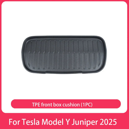 AITESLCAR for Tesla Model Y Juniper/Launch 2025 Rear Seat Backrest Protective Pad Cargo Liner Trunk Mat Anti-Kick Pad Accessori