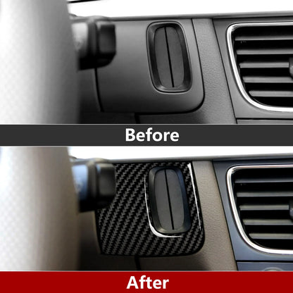 Car Center Console Gear Shift Panel Set, For Audi A4 S4 RS4 A5 S5 RS5 (2007-2016) Carbon Fiber Interior Sticker Trim Accessories