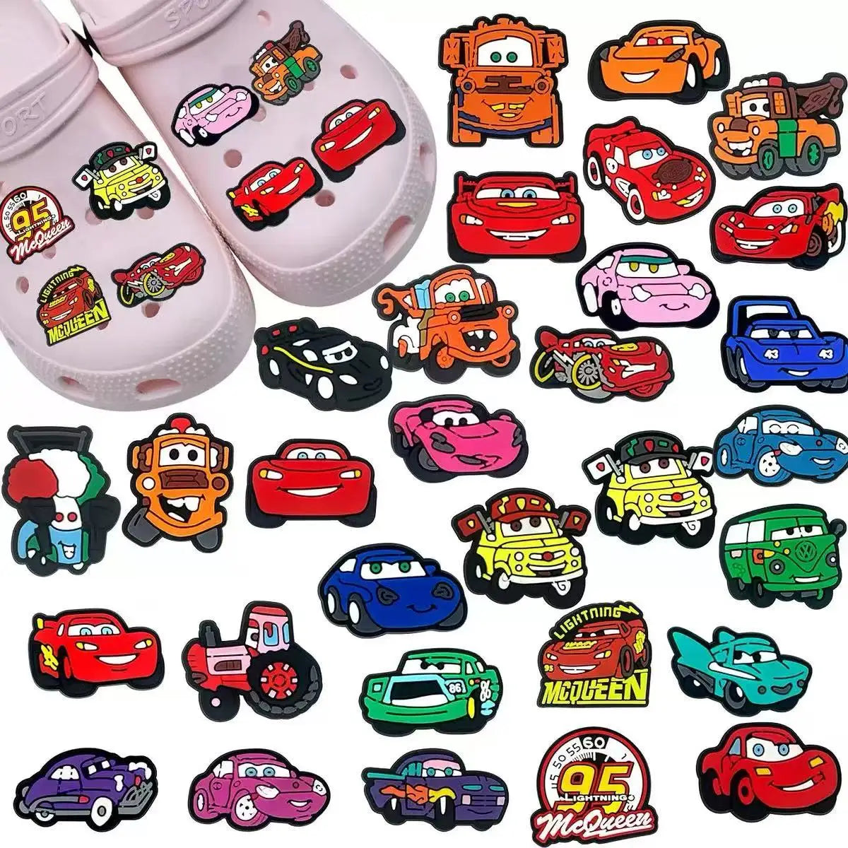 Hot Toys Automobile Tools 10-100pcs Shoe Charms For Sandals, Shoe Decoration Accessories Shoe Pins Great Gift For Men Women