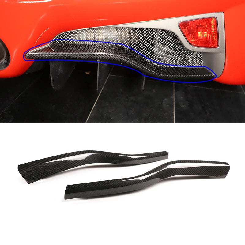 For Ferrari 458 2011-2016 black Real Carbon Fiber Car Gear Shift Window Control Panel Steering wheel Sticker Auto Accessories