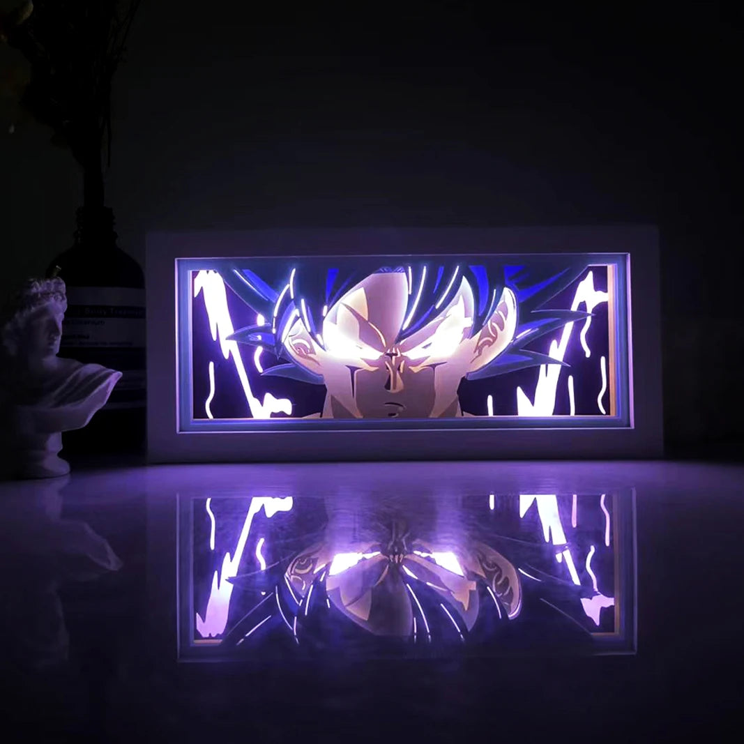 Anime Series Paper-Cut Light Room Bedroom Night Light Remote Control Colorful Light Box Atmosphere Light