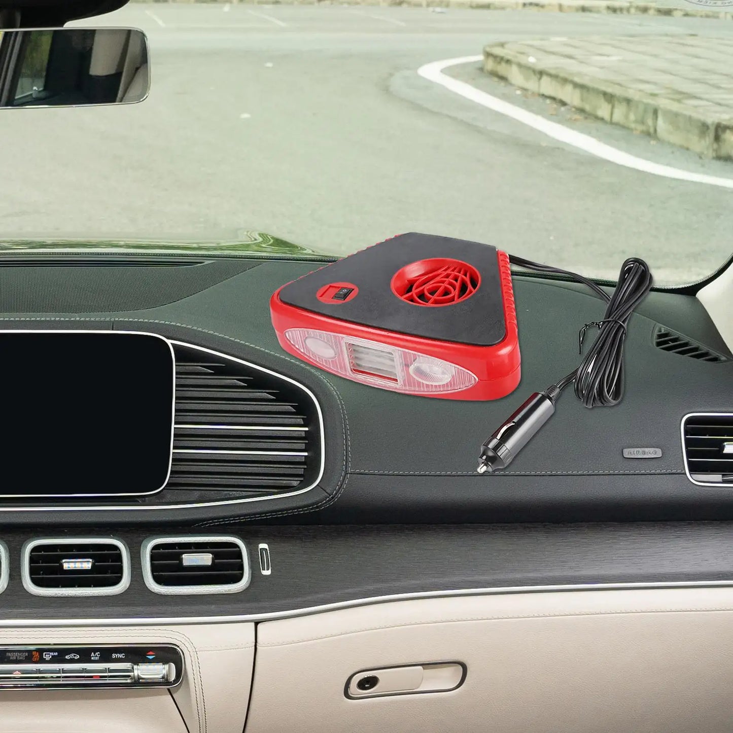 12V Car Heater Fan Windscreen Defogger Window Defroster Plug and Play 360 Degree