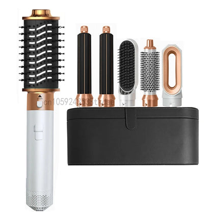 6 in 1 Hair Dryer Brush Hot Comb Set Professional Curling Iron Hair Straightener Styling Tool For Air styling Airwrap Hair Dryer