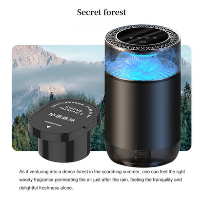 Smart Vehicle Aromatherapy Machine，Auto Start/Stop，Atomized Scent Diffusion，3-Gear Control，Detachable Replaceable Cartridge