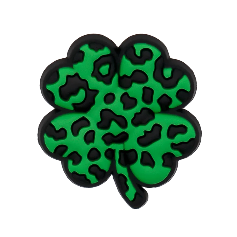 1/25pcs Leopard Print Shoe Charms for Hot Girl Women Shoe Decorations Pins Sandals Accessories Lipstick Heart Cherry Clog Buckle