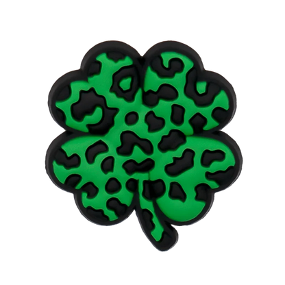 1/25pcs Leopard Print Shoe Charms for Hot Girl Women Shoe Decorations Pins Sandals Accessories Lipstick Heart Cherry Clog Buckle