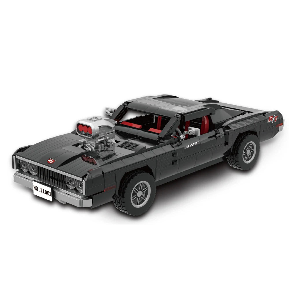 Retro Building Block Toy Dodge Challenger R/T Sports Car Building Block Toy Set 943Pcs Boy Toy Birthday Gift Christmas Gift