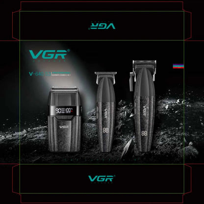 VGR Hair Clipper Professional 9000RPM Hair Cutting Machine Face Shaver Reciprocating Beard Trimmer Hair Trimmer for Men V-640 S3