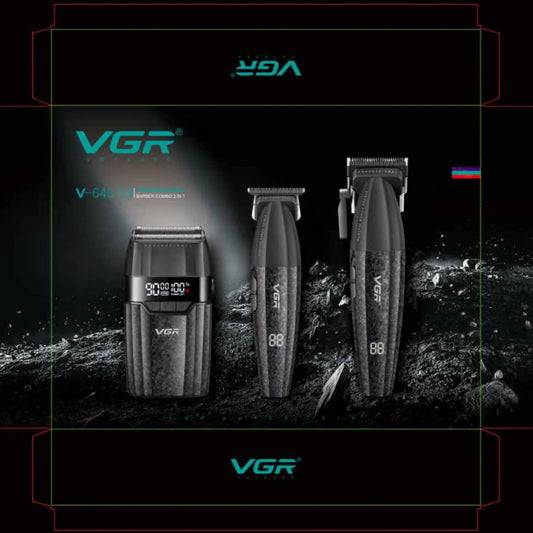 VGR Hair Clipper Professional 9000RPM Hair Cutting Machine Face Shaver Reciprocating Beard Trimmer Hair Trimmer for Men V-640 S3