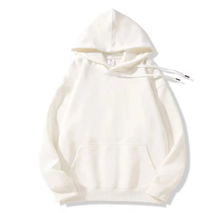 16.9oz 480gsm Heavy Weight Cotton Plus Velvet Hooded Sweater Men Thickened Tight Polar Fleece Pullover Hoodie Women Sweatshirt