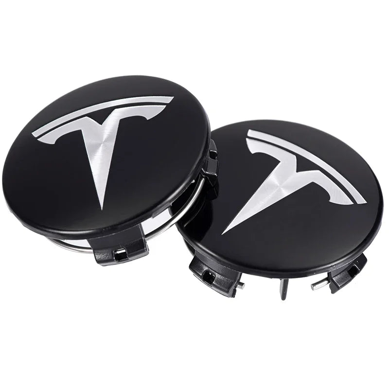 for Tesla Model Y X S Original Auto Accessories 4pcs/set 56mm Tesla Model 3 Model Y Original Covers Hub Caps Wheel Center Caps