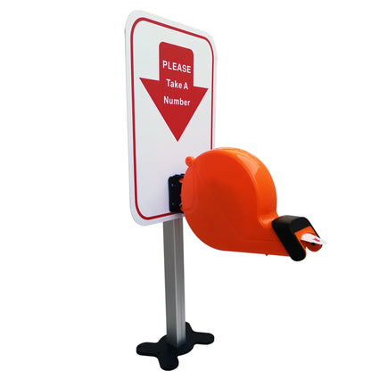 Ycall Colorful Turn O Matic Please Take A Number Ticket Dispenser Machine for Wall Desk Counter Queuing System