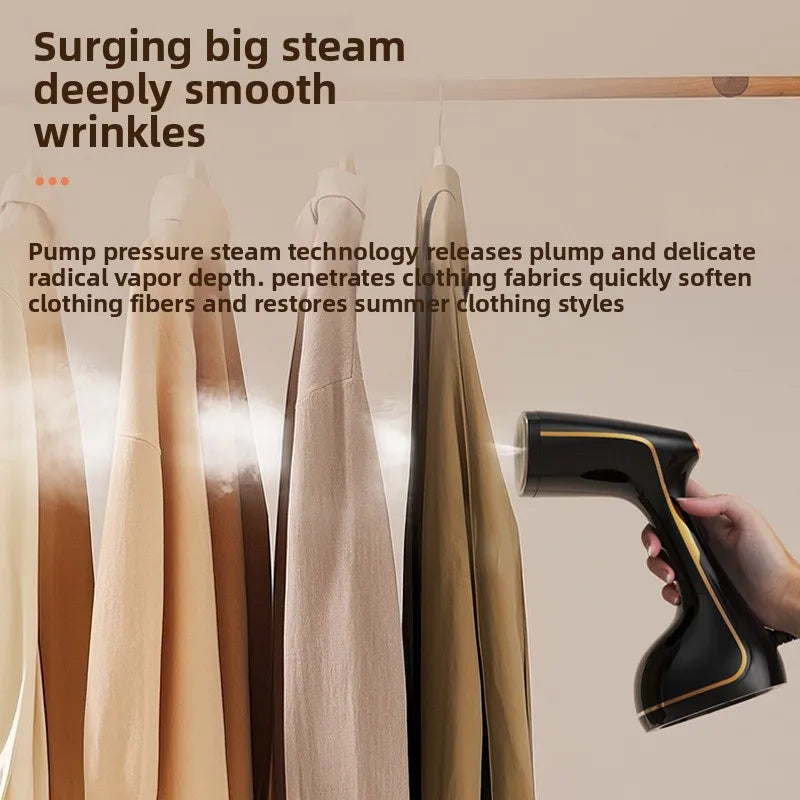 Handheld garment steam iron 1800W 3-level adjustment rapid heating steam iron portable suitable for home and travel use