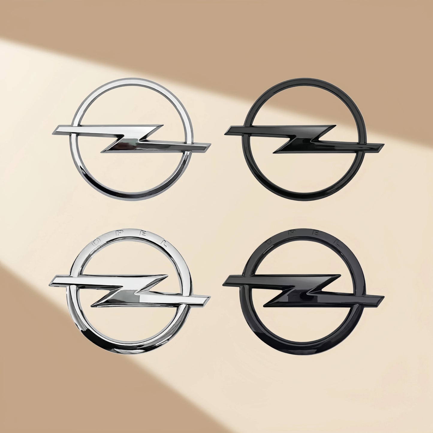 1pcs 3D ABS Car Front Grille Hood Bonnet Emblem Rear Trunk Bumper Badge Logo Sticker for Opel Astra Zafira Insignia Corsa