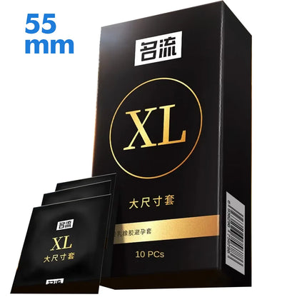 Condoms XL 55mm Large Size(10Pcs,20Pcs,30Pcs) - Sensational Penis Sleeve for Enhanced Performance and Intimate Moments