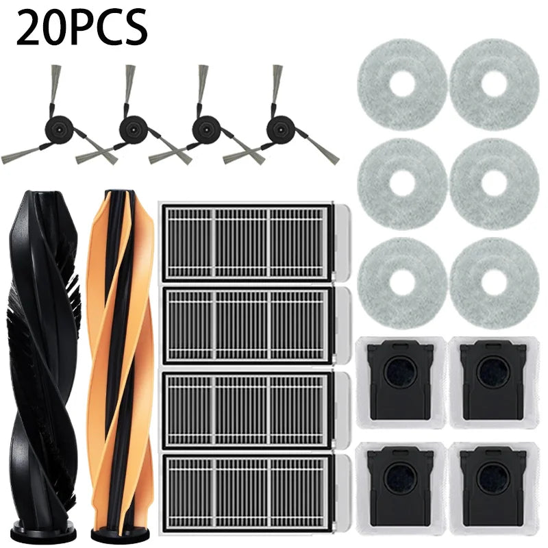 Dreame MOVA V50 Ultra/X50 Ultra/X50 Master/L50 pro Ultra/L40S pro Ultra Vacuum Cleaner Replacement Kit with Main Brush Filter Mo