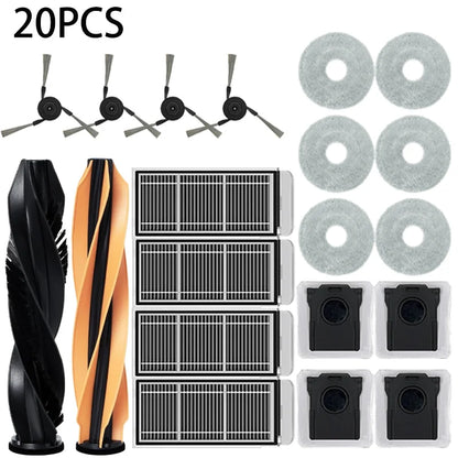 Dreame MOVA V50 Ultra/X50 Ultra/X50 Master/L50 pro Ultra/L40S pro Ultra Vacuum Cleaner Replacement Kit with Main Brush Filter Mo