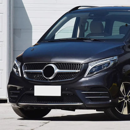 For Mercedes-Benz V-Class W447 V260 V250 2016 To 2020 Front Grille Bumper Racing Diamond Grill Tuning Accessories Body Kits