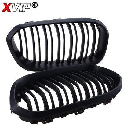 XVIP Front Bumper Kidney Grille Racing Grills For BMW 1 Series F20 F21 2015-2019 Replacement Double Slat Gloss Black Grilles