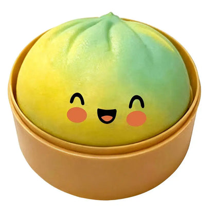 Giant Squishies Dumpling Bun Toy, Slow Rising Glitter Dumpling Stress Ball, Stress Relief Fidget Toy for Home Office Travel