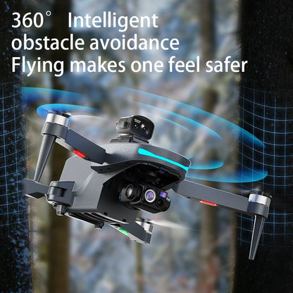 L200 PLUS GPS Drone 5G WIFI Professional 8K 3-axis Gimbal Aerial Brushless Obstacle Avoidance HD Dual Camera Security Drone Toys