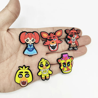 24-100PCS Shoes Charms Accessories DIY Bubble Slides Clogs Sandal Garden Shoe Decoration Buckle Kids X-mas Gifts