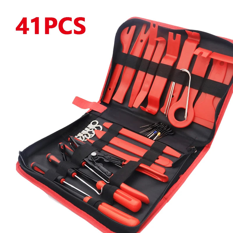 Automobile Sound Disassembly Kit Hand Tool Set Crowbar Screwdriver Auto Car Instrument Board Removal Tool Kit 5/11/41PCS