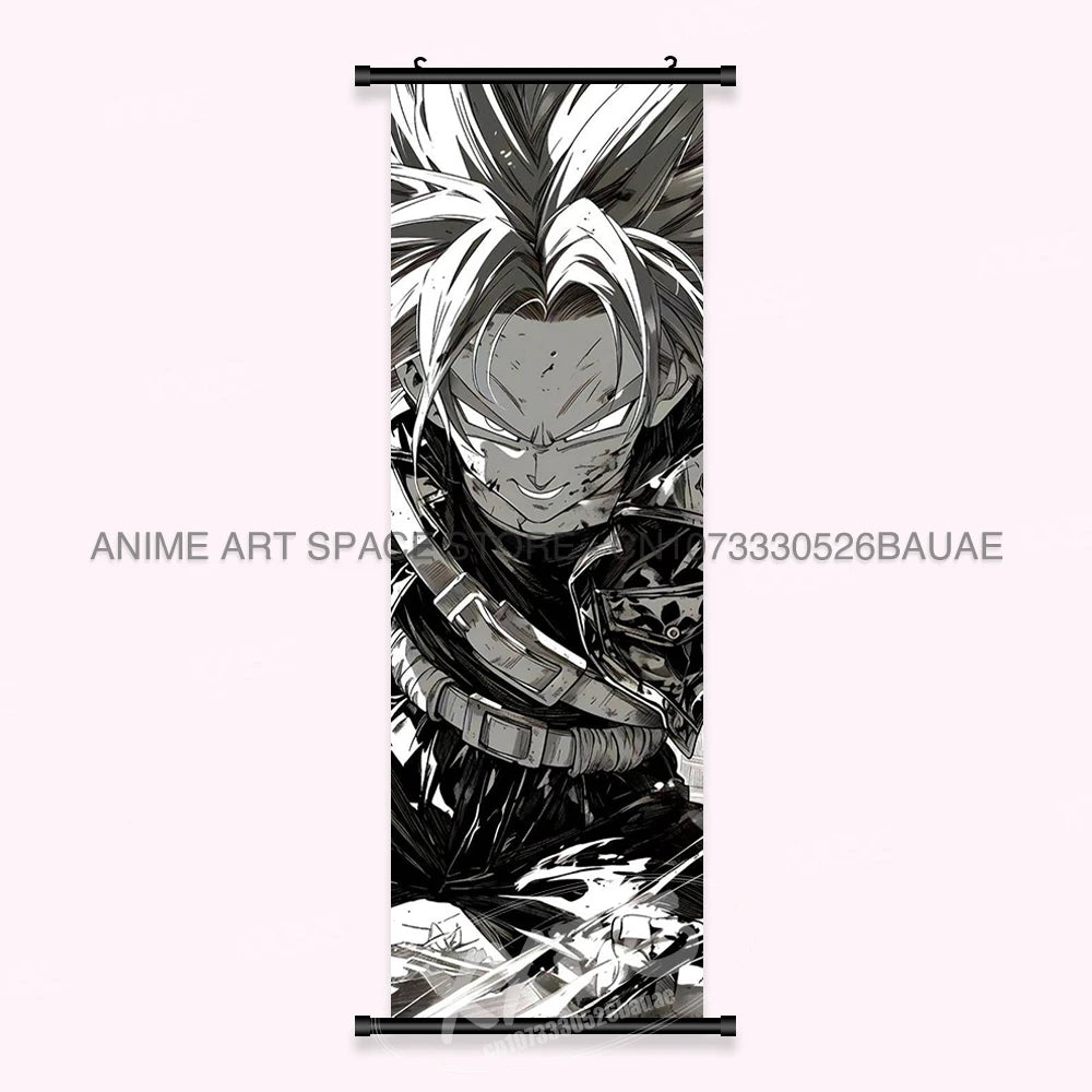 Dragon Ball Anime Wall Artwork Canvas Mural Scrolls Pictures Anime Character Son Goku Hanging Painting Poster Home Decoration