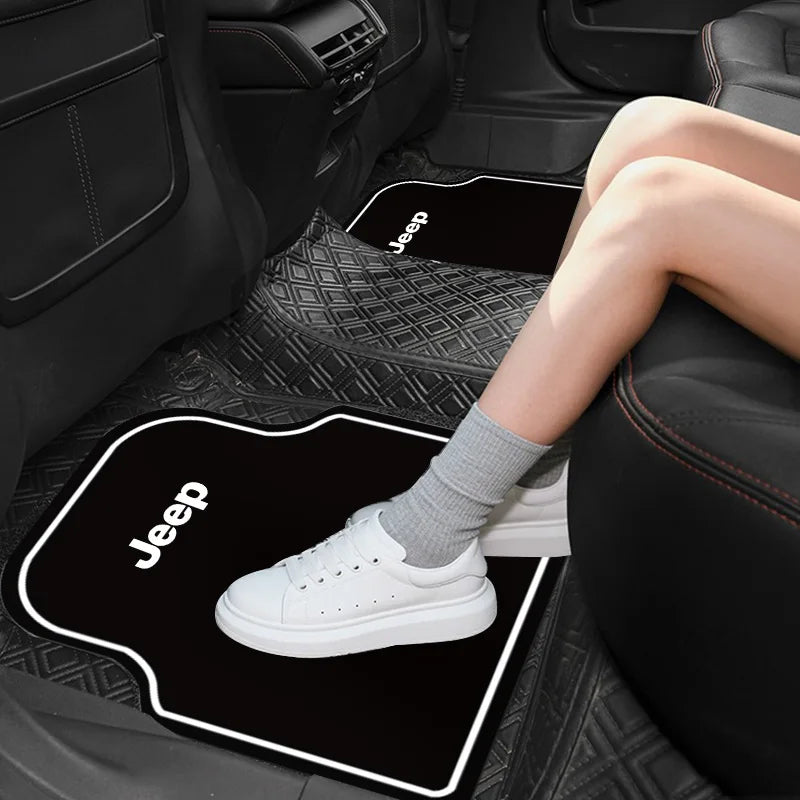 New Car Floor Mat Front & Rear Automotive Carpet Cover Floor Mats For Jeep Renegade Wrangler Grand Compass Gladiator Cherokee JL