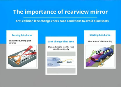 Car rearview mirror small round mirror reverse artifact blind area HD auxiliary mirror 360 degree multi-functional blind spot mi