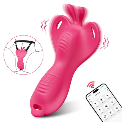 Sexy Adult Female Wearable Panty Vibrator Masturbation Tool Couple Vibrator Stimulator Vagina Vibrating Penis Ring Sex Toys