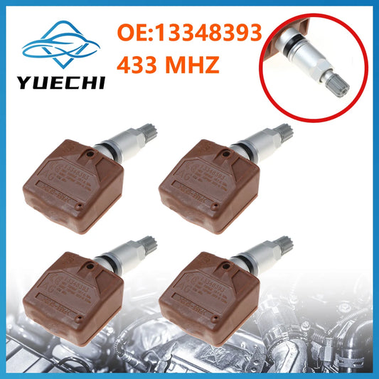 1/4pcs 13348393 433 MHZ TPMS Tire Pressure Monitoring Sensor For Opel Zafira C Astra Insignia For Opel Ampera For Chevrolet Volt