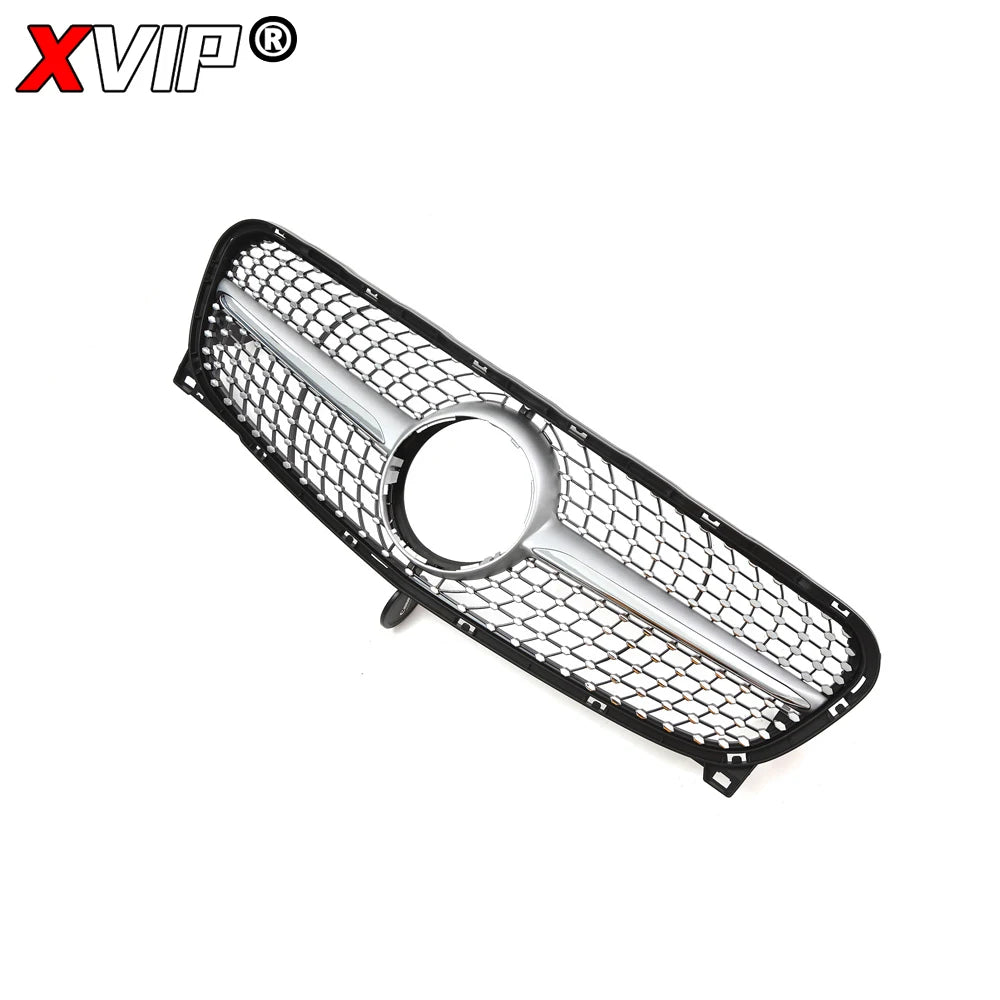 XVIP Chrome Diamonds Style Racing Grille For Mercedes Benz GLA-Class X156 GLA180 GLA200 GLA250 2014-2016 GTR Style Bumper Grille