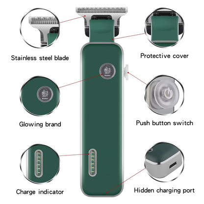 New Design Rechargeable Hair Clippers Kemei KM-5098 USB Mini Professional Beard Trimmer And Hair Clipper For Men