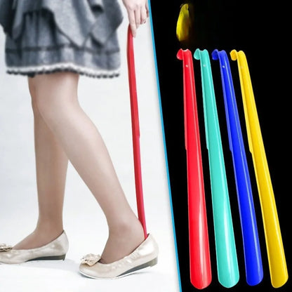 59cm Plastic Long Handle Shoe Horn Thickened Lazy Shoe Helper Easy Wear for Home