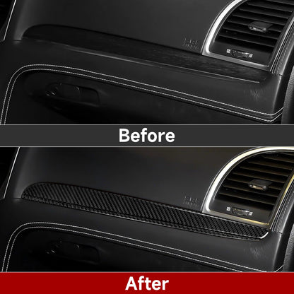 For Chrysler 300 (2011-2014) Car Center Console Gear Shift Panel Steering Wheel Cover Carbon Fiber Interior Sticker Accessories