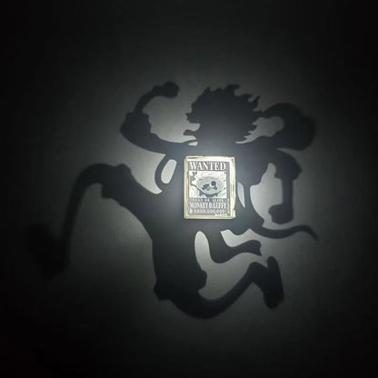 New Zoro Wall Lamp Figure Toy One Piece Anime Peripherals Kid The Phantom Thief Kaitou Kiddo Night Light Model Collection Toys