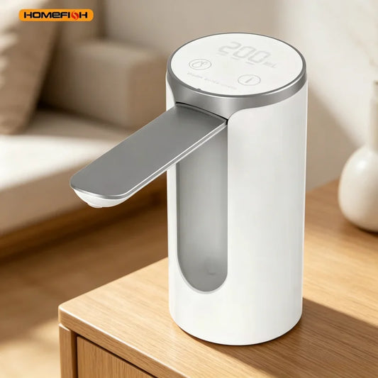 1200mAh Type-C Rechargeable Electric Water Bottle Pump LED Display Automatic Touch Button 3 Quantitative Water Dispenser