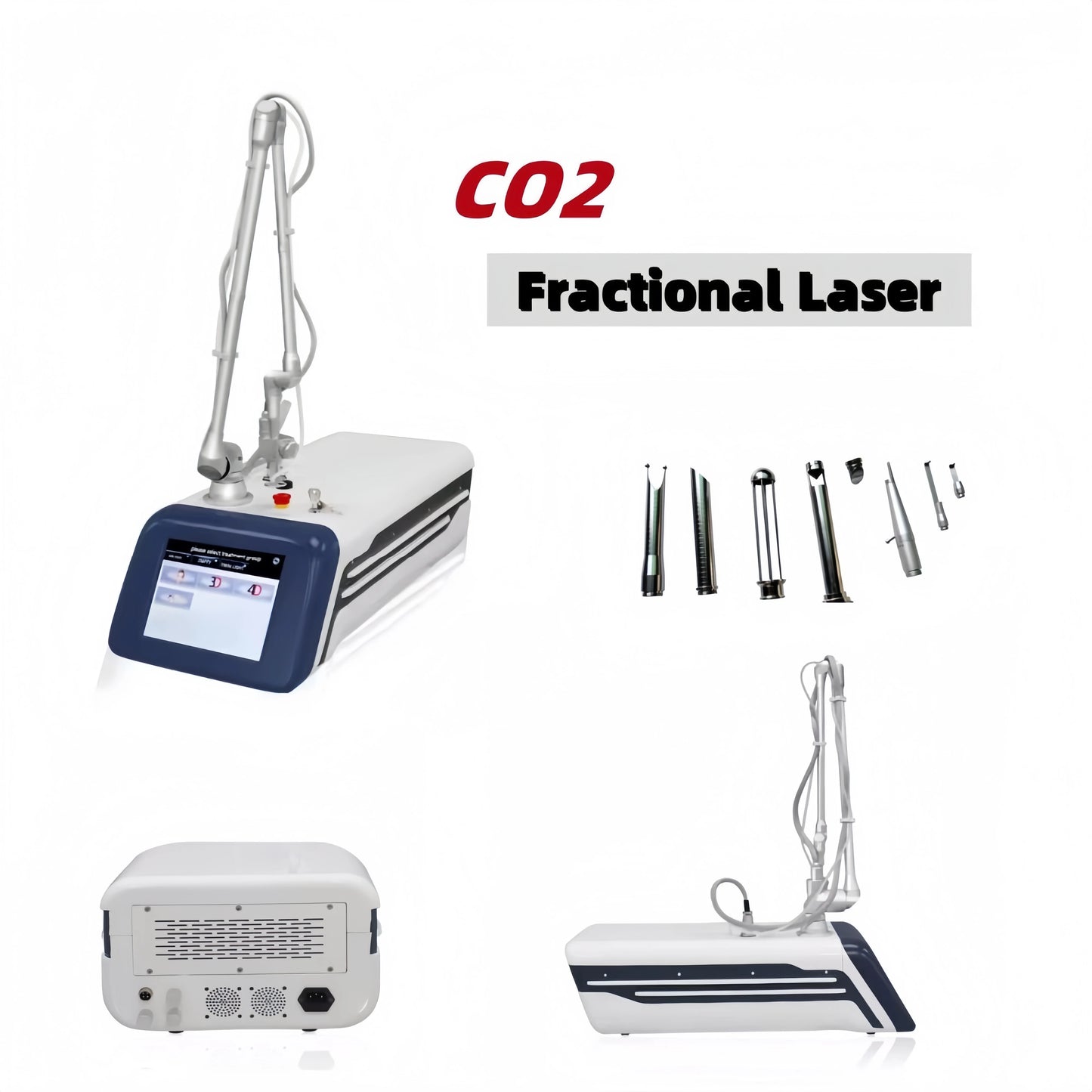 PortableCo2 Laser Fractional Laser CO2 Skin Wrinkle Removal Acne Treatment Beauty Machine
