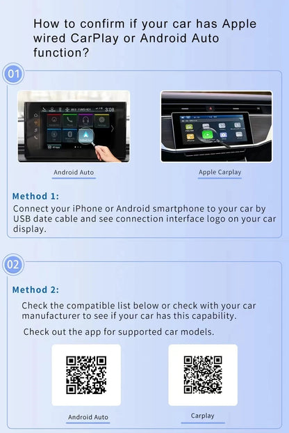 KEBIDUMEI Wired to Wireless Carplay Mini Car AI Box Adapter 5.0GHz WiFi Android Auto Bluetooth 5.2 Smart Dongle Car Accessories