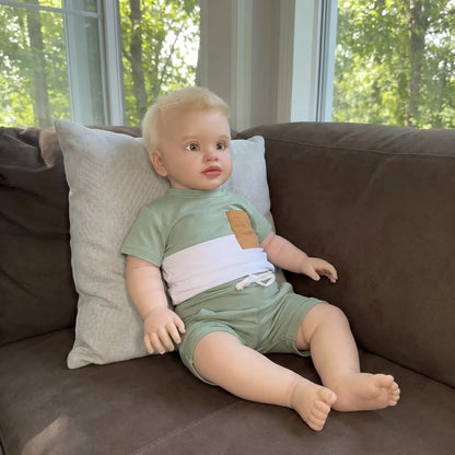 NPK Toddler Pippa Doll 66cm Lifelike Soft Touch 3D Skin Art Doll Already Painted Finished Huge Baby Size Popular Collectible
