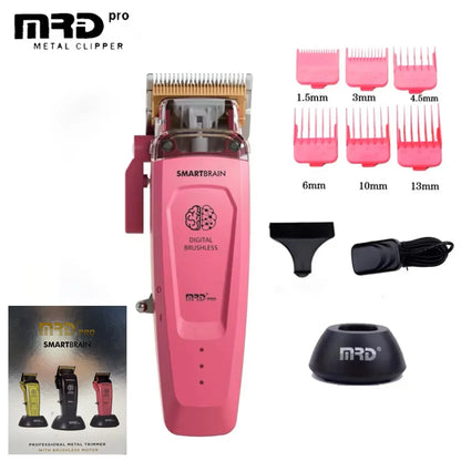 HC-90-4 MRD Smart Brain Hair Clipper Men's Professional Full Metal Lift Height Torque Digital Brushless Motor Cordless Trimmer