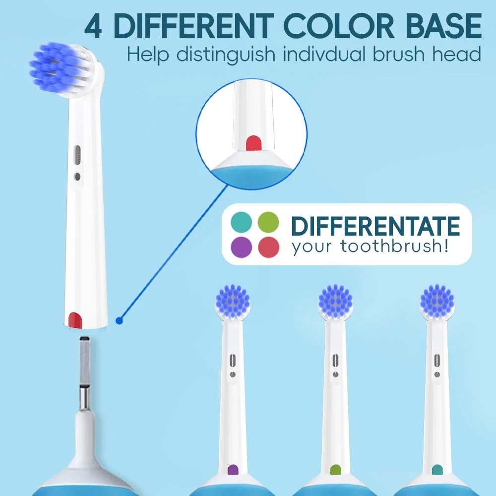 Compatible with Oral B Electric Toothbrush Replacement Toothbrush Brush Heads, Soft Toothbrush Head for OralB Sensitive Gum Care