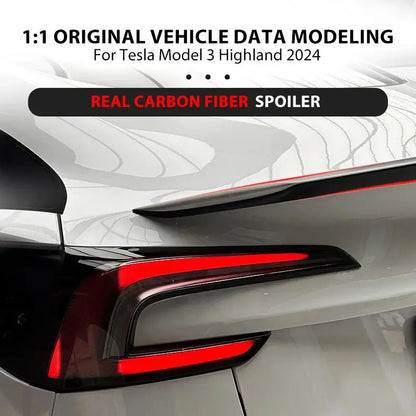 For Tesla  Model 3 Highland 2026 2025 High Performance Spoiler Model Y Juniper Real Carbon Fiber Original Trunk Wing Accessories