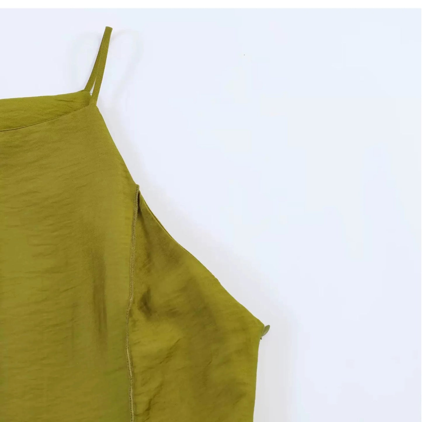 Spring Summer New Arrival Women's Long Line Stitch Decoration Collar Belted Midi Strap Dress Casual High Waist Polyester Fibe...