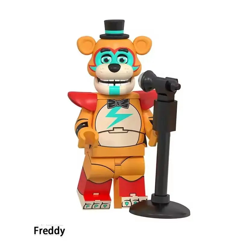 NEW FNAF Nights Game Figure Mini Figures Building BlocksSkeleton Thriller Toys gift kids toys mould king
